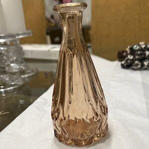 Elegant Pink Glass Vase